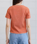 ビスチェライク配色メロウカットソー