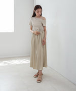 アシメシャーリングワンピース