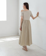 アシメシャーリングワンピース