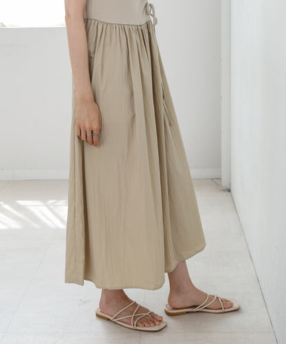 アシメシャーリングワンピース