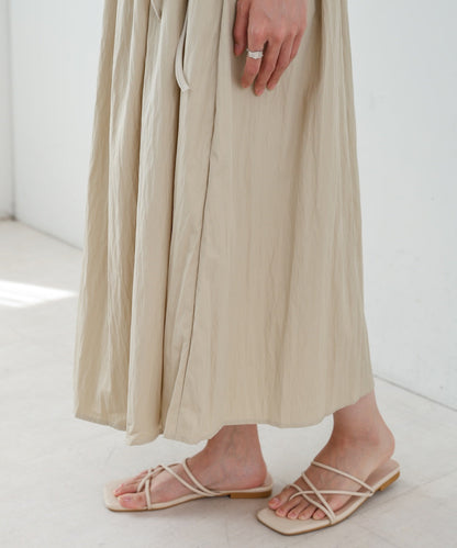 アシメシャーリングワンピース