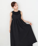 【S・Mサイズ展開】ビスチェライクフレアキャミワンピース