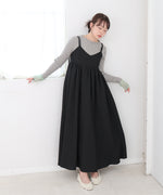 【S・Mサイズ展開】ビスチェライクフレアキャミワンピース