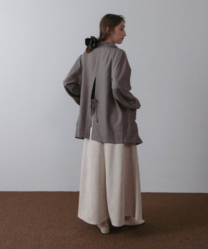 【選べる２タイプ】スウェードロングスカート