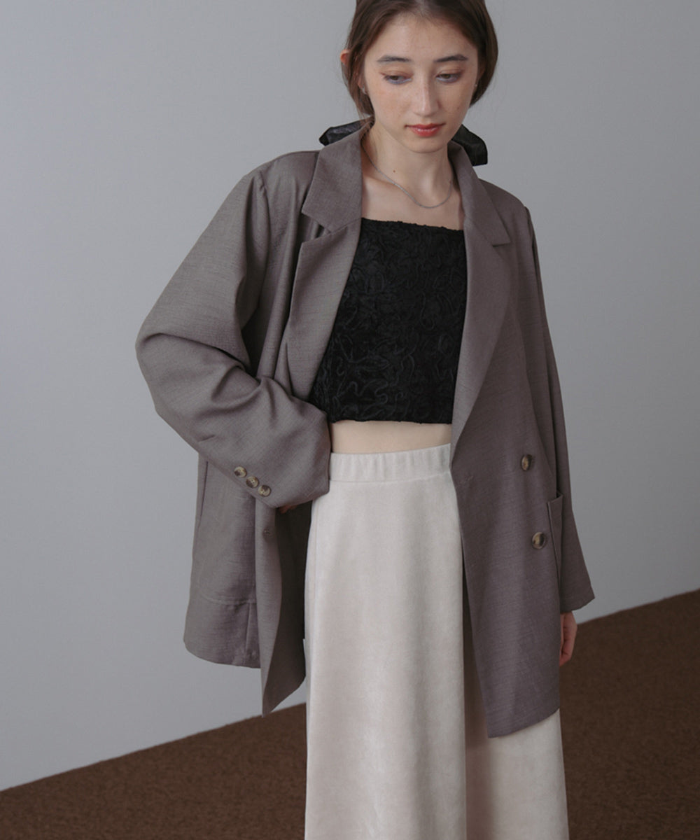 バックリボンダブルジャケット