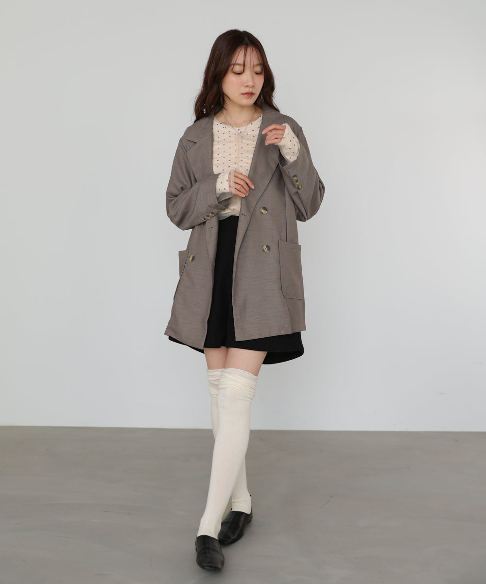 バックリボンダブルジャケット