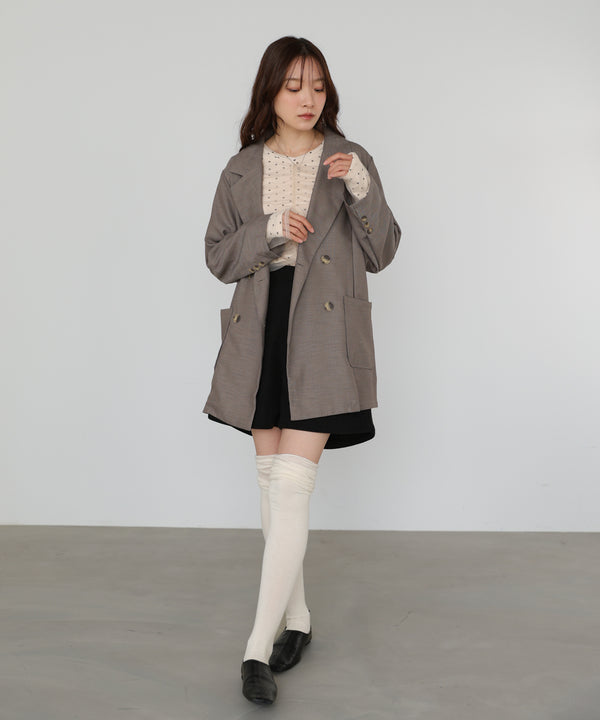 バックリボンダブルジャケット