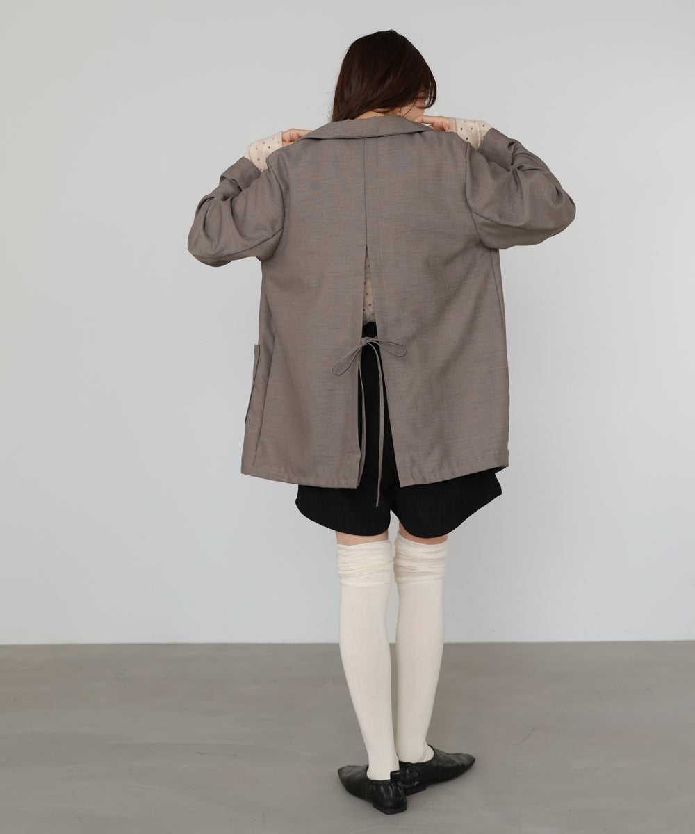 バックリボンダブルジャケット