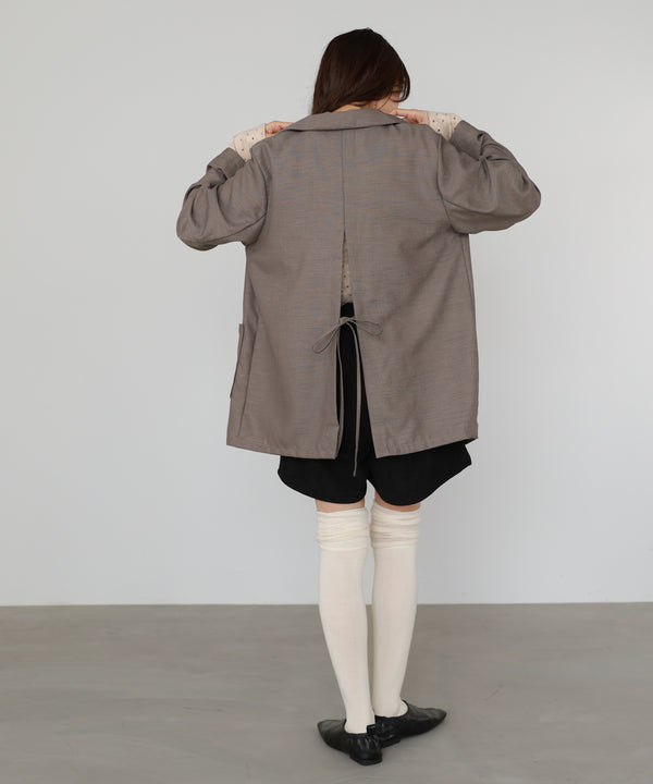 バックリボンダブルジャケット