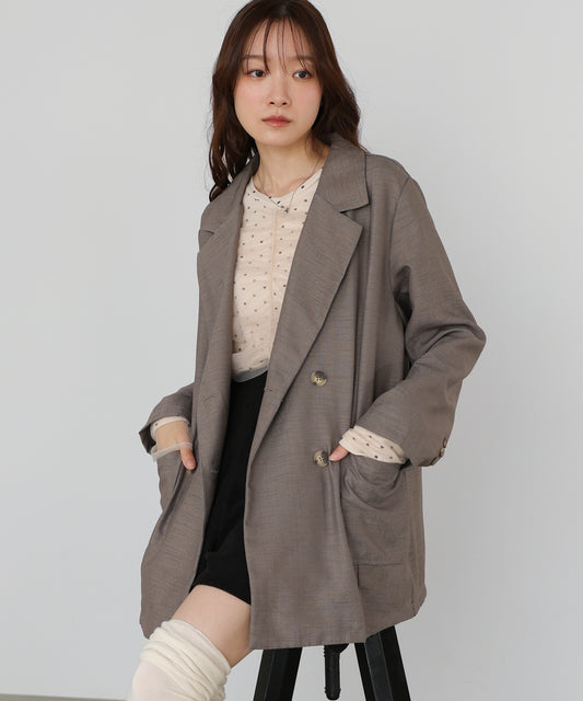 バックリボンダブルジャケット