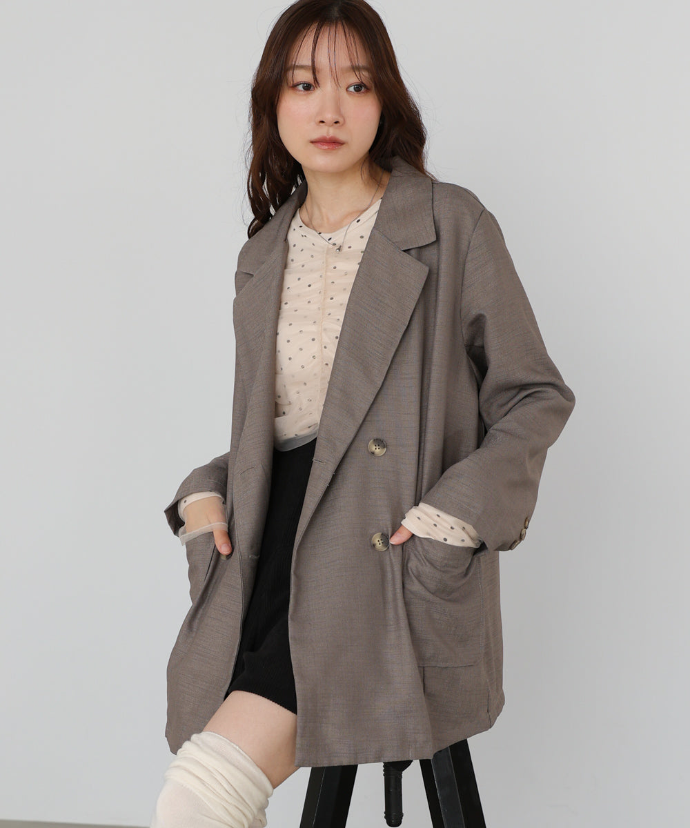 バックリボンダブルジャケット