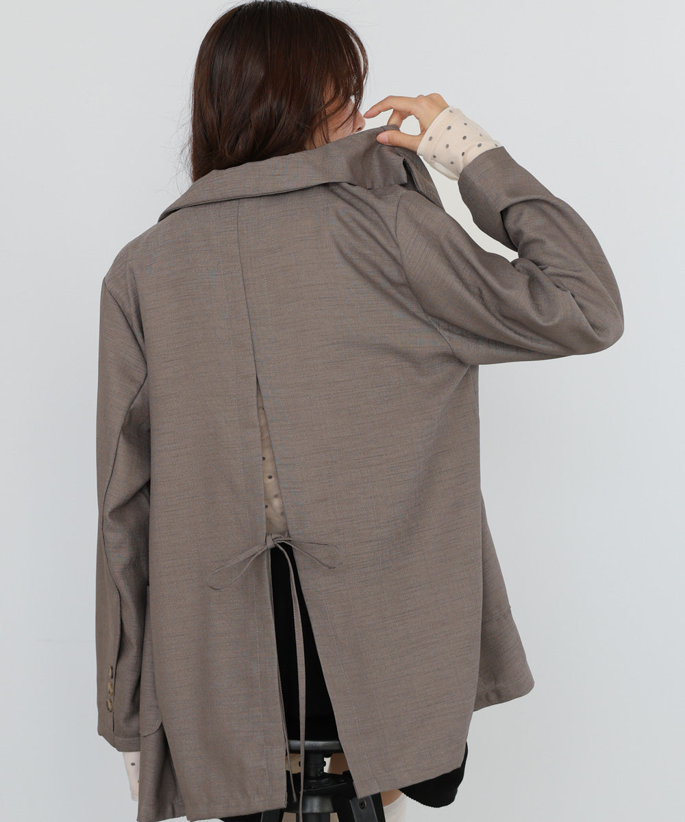 バックリボンダブルジャケット