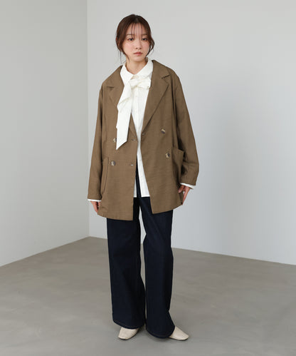バックリボンダブルジャケット