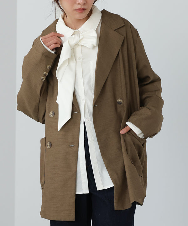 バックリボンダブルジャケット