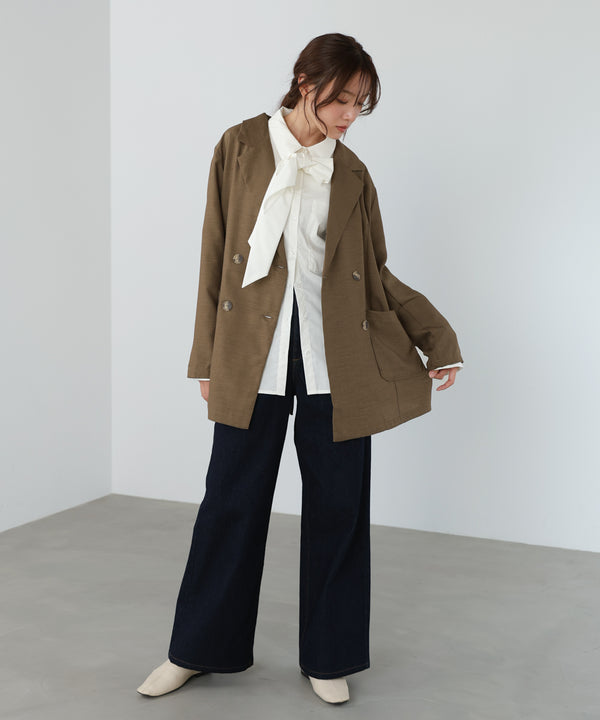 バックリボンダブルジャケット