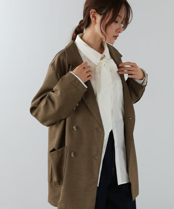 バックリボンダブルジャケット