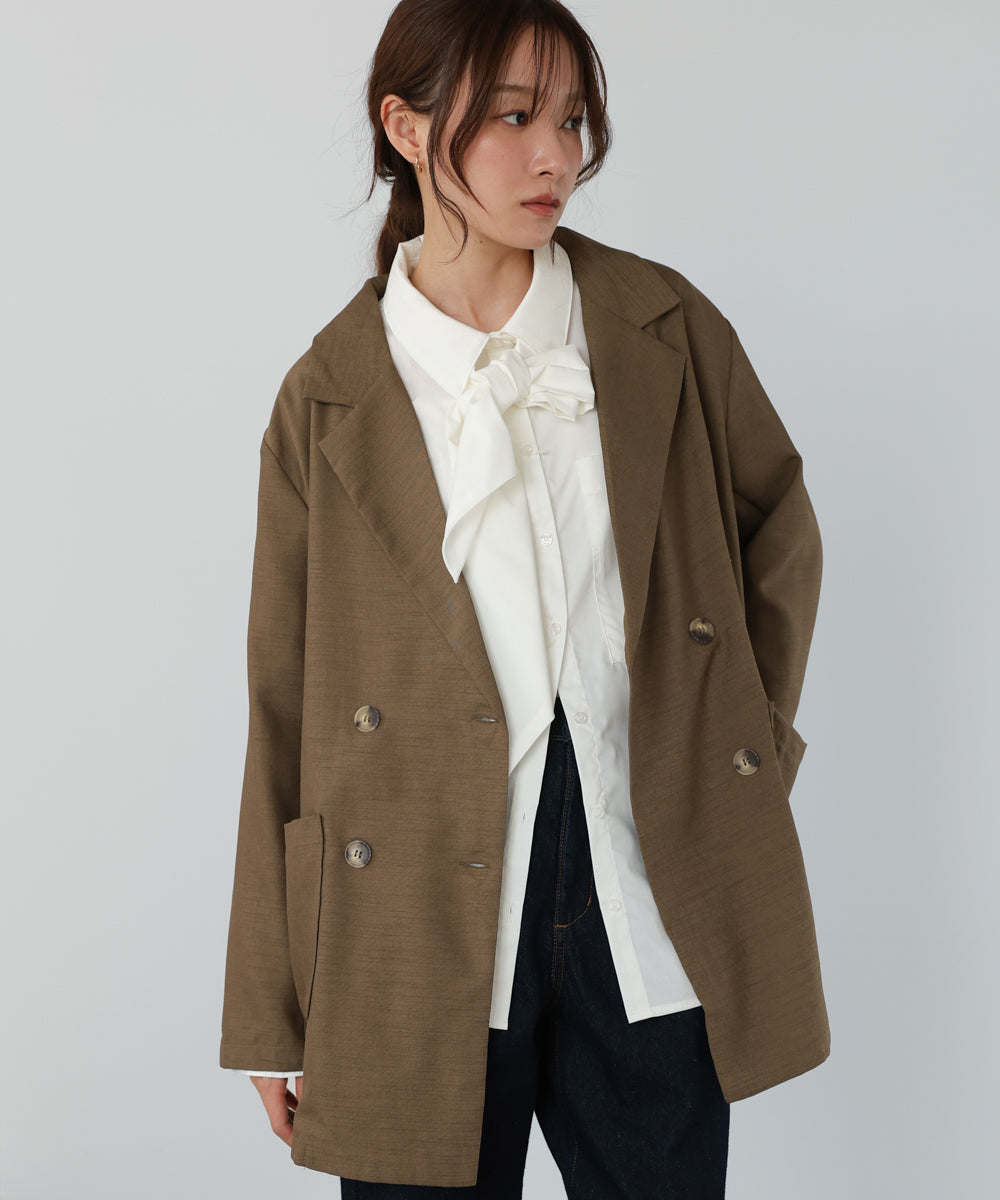 バックリボンダブルジャケット