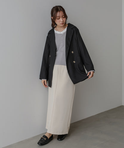バックリボンダブルジャケット