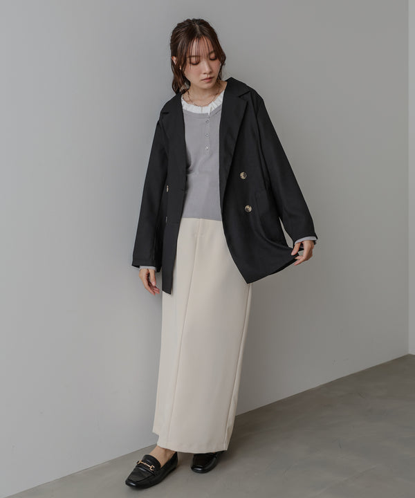 バックリボンダブルジャケット