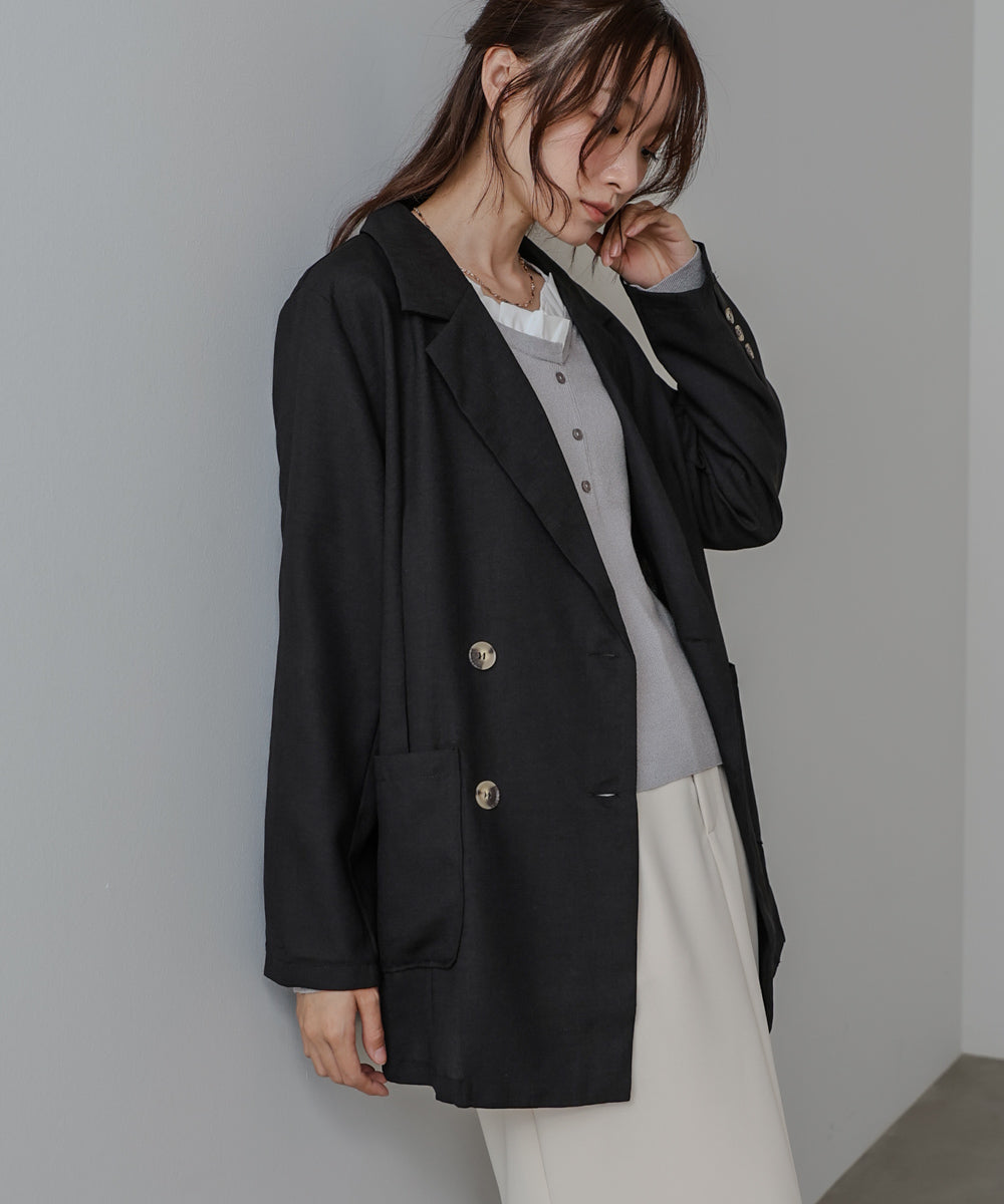 バックリボンダブルジャケット