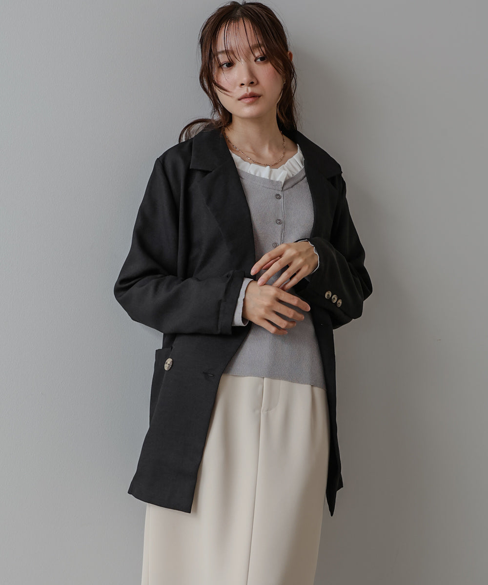 バックリボンダブルジャケット