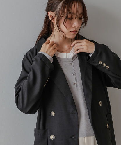 バックリボンダブルジャケット