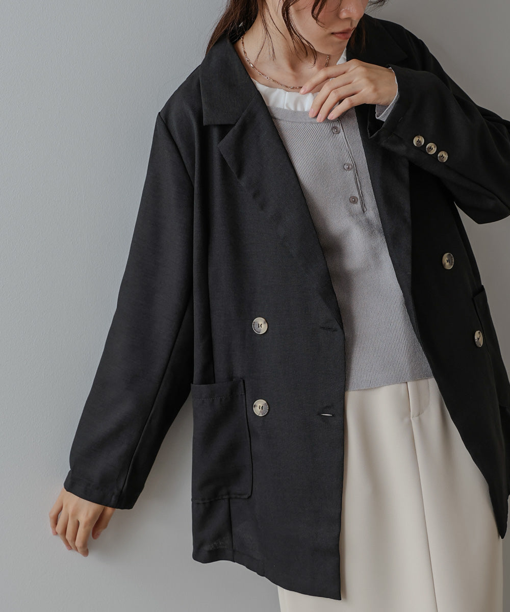 バックリボンダブルジャケット