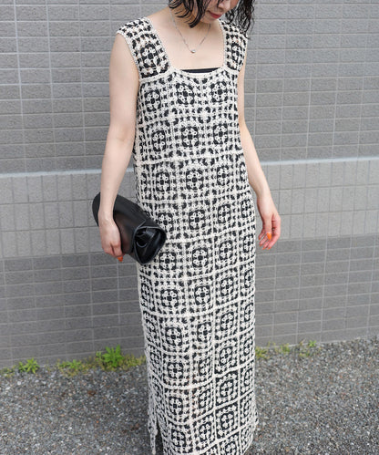 クロシェロングワンピース