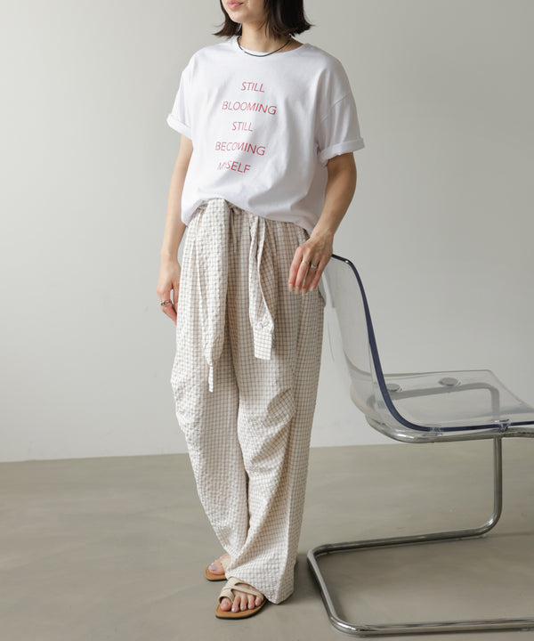 立体プリントオーバーサイズロゴTEE
