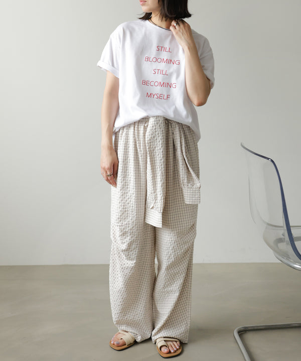 立体プリントオーバーサイズロゴTEE