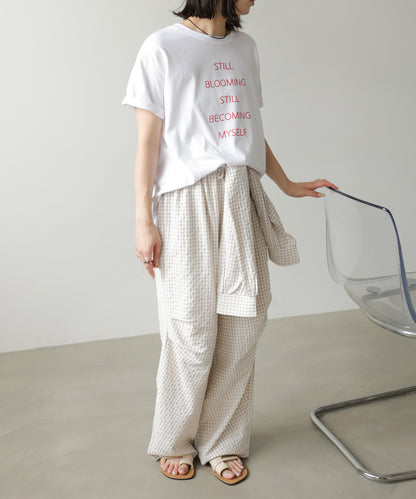 立体プリントオーバーサイズロゴTEE