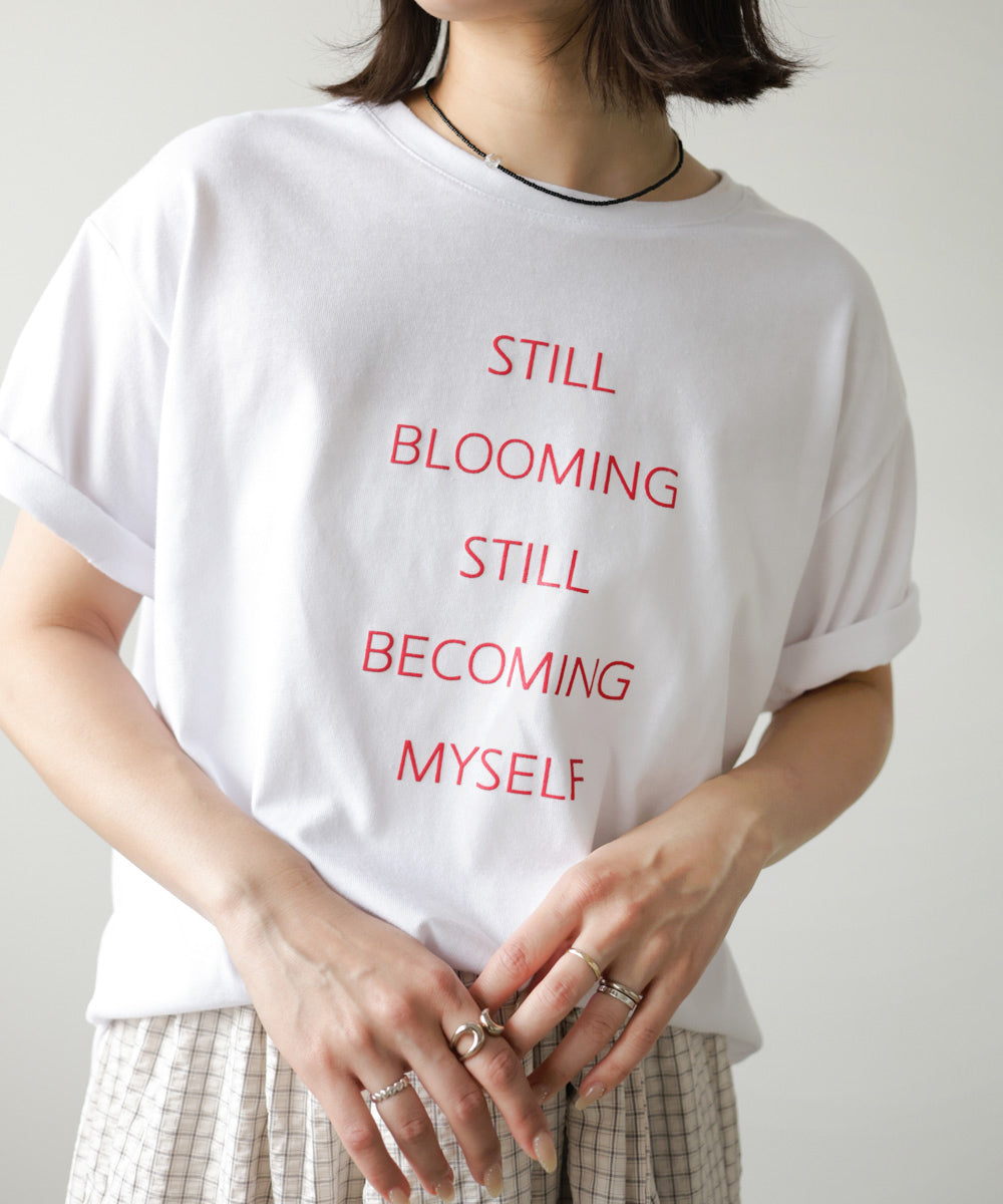 立体プリントオーバーサイズロゴTEE