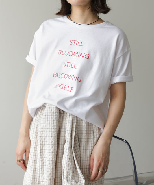 立体プリントオーバーサイズロゴTEE