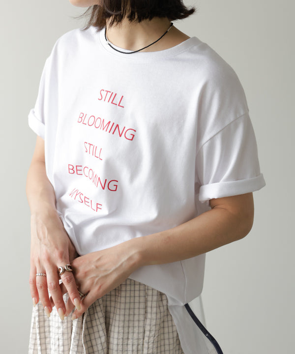 立体プリントオーバーサイズロゴTEE