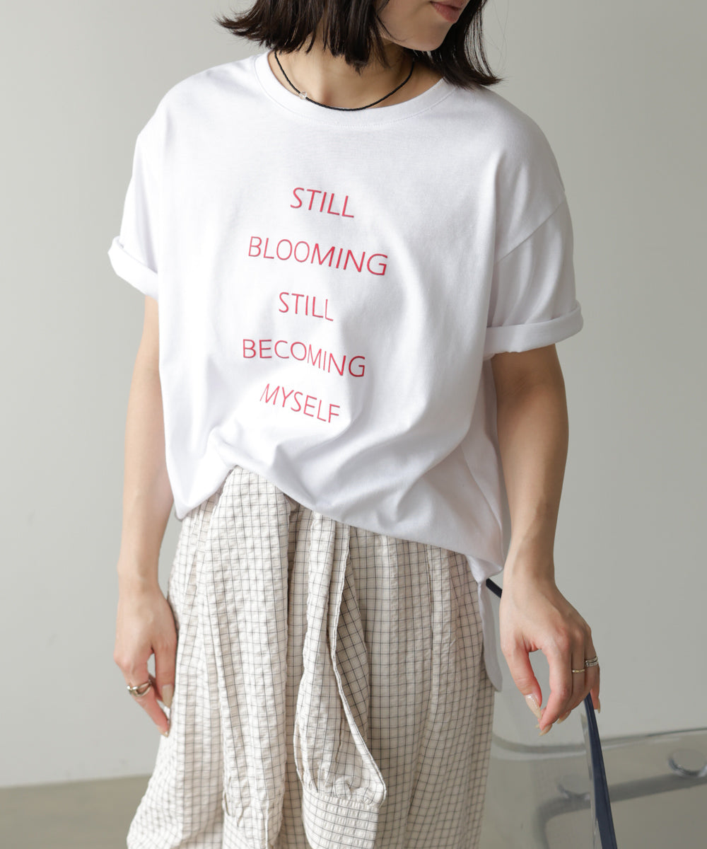 立体プリントオーバーサイズロゴTEE