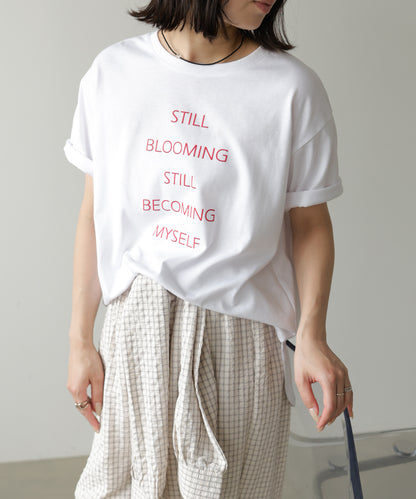 立体プリントオーバーサイズロゴTEE