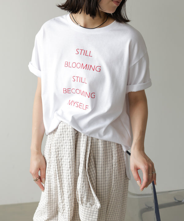 立体プリントオーバーサイズロゴTEE