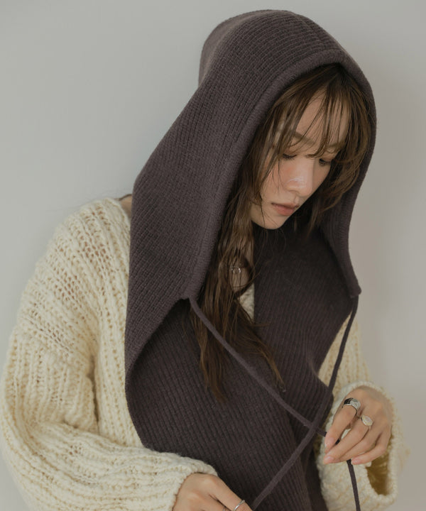 アルパカタッチバラクラバマフラー