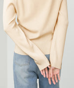 衿フリルニットトップス