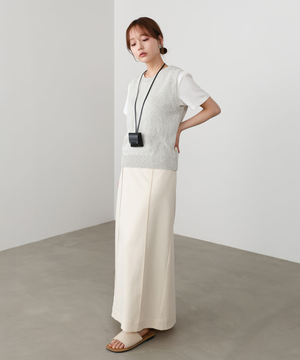 ニュアンス編みサマーニットベスト