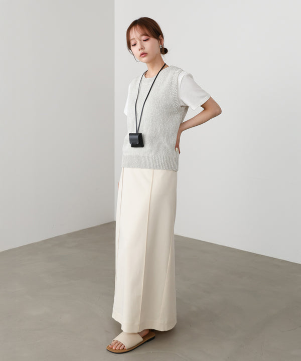 ニュアンス編みサマーニットベスト