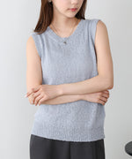 ニュアンス編みサマーニットベスト