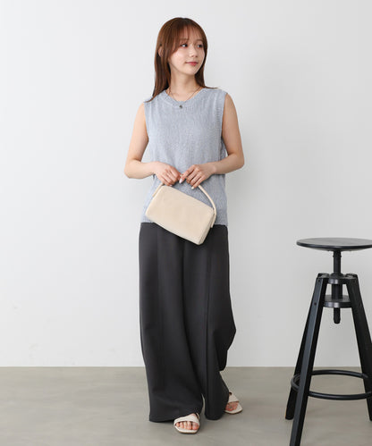 ニュアンス編みサマーニットベスト