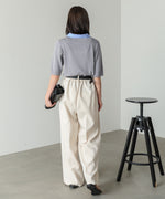 シャツレイヤードライクニットトップス