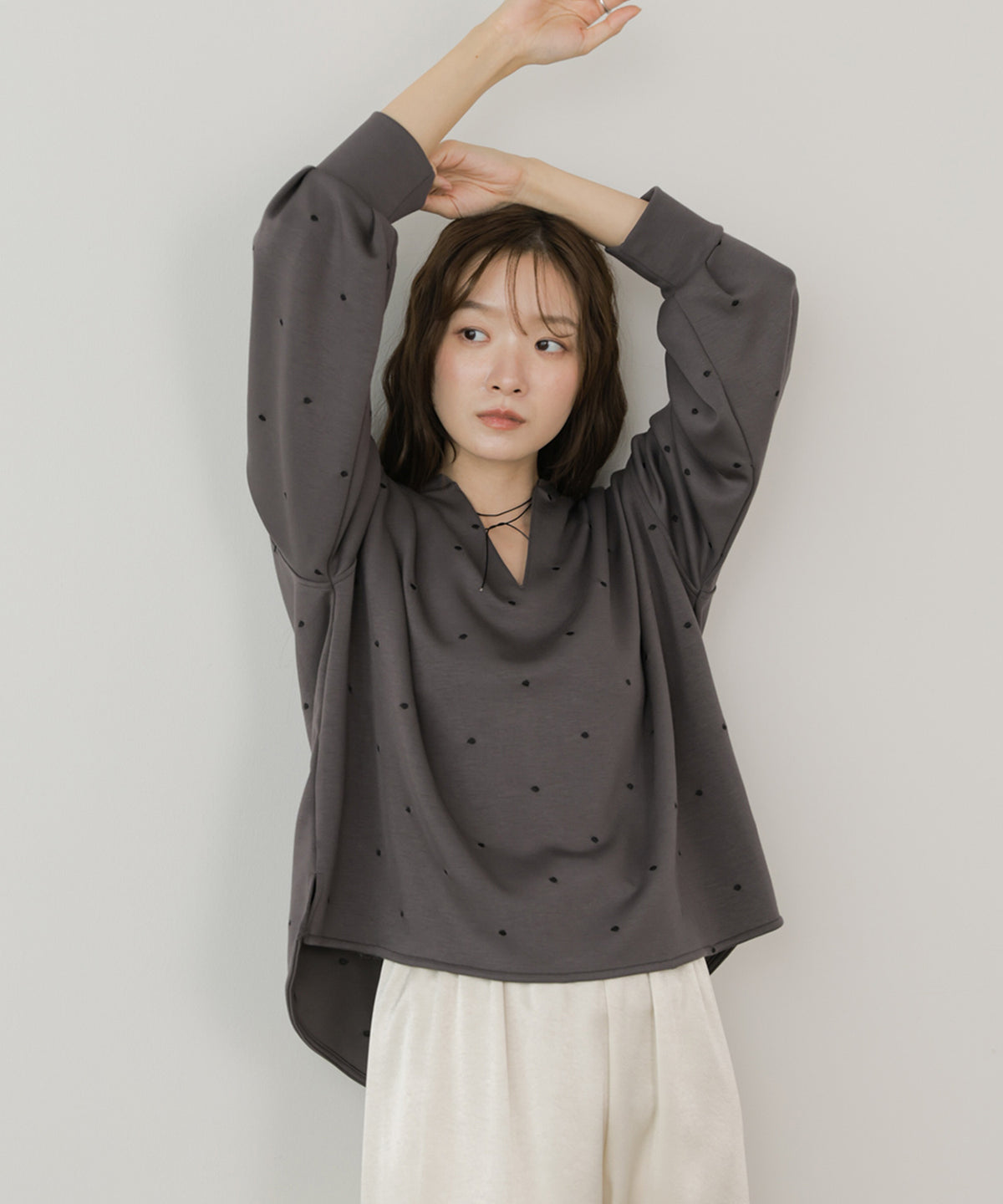 ◆◆発売前◆◆パウンドストレッチドットトップス[9/29発売]