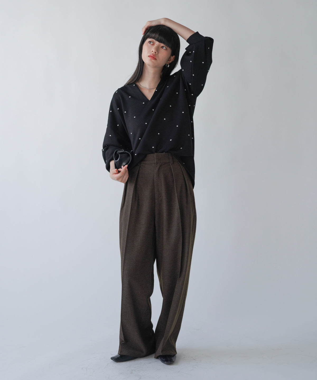 ◆◆発売前◆◆パウンドストレッチドットトップス[9/29発売]