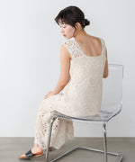 【選べるサイズ展開】ロムバスクロシェロングワンピース