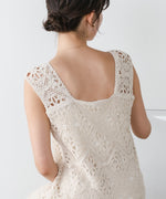 【選べるサイズ展開】ロムバスクロシェロングワンピース