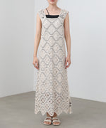 【選べるサイズ展開】ロムバスクロシェロングワンピース