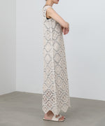 【選べるサイズ展開】ロムバスクロシェロングワンピース